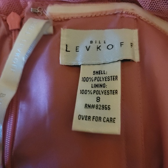 Bill Levkoff Formal Babydoll Dress Ethereal Fairy Angelcore Strapless Tulle 8 - Picture 6 of 7